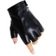 Cycling leather half-finger gloves for men and women, imitation leather half-finger, exposed fingers, outdoor fitness, anti-slip, driving and dancing