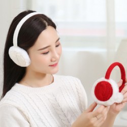 Wholesale of Korean-style women's versatile rabbit fur warm ear cups, plush ear warmers, head-worn cold-proof cartoon ear bags for autumn and winter