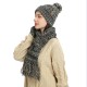 Autumn And Winter New Knitted Wool Europe And The United States Cross-border Color Hat Thickened Scarf Touch Screen Gloves Three-piece Set Manufacturers Autumn And Winter New Knitted Wool Europe And The United States Cross-border Color Hat Thickened Scarf Touch Screen Gloves Three-piece Set Manufacturers
