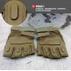 Wholesale tactical gloves, Black Eagle half-finger gloves, outdoor cycling, anti-cut and anti-slip, fitness driving, finger-exposed fishing gloves