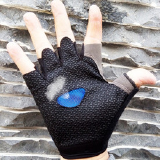 Half-finger gloves, outdoor cycling, summer sun protection, yoga, driving, shock absorption, anti-slip, silicone disc mesh, breathable design Half-finger gloves, outdoor cycling, summer sun protection, yoga, driving, shock absorption, anti-slip, silicone disc mesh, breathable design
