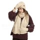 Cross-border Hat Men's And Women's Autumn And Winter Coarse Wool Twist Fleece-lined Knitted Hat Gloves Scarf Warm Suit Wholesale