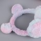 The new 2024 sequined cat ear-shaped ear cups are cute and warm in winter. They are foldable and have a contrasting color plush girl ear cover