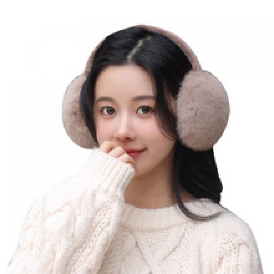 Big fluffy ball ear cups, warm female ear covers, thickened ear bags for winter, warm ear covers, student ear protection, cute and fluffy