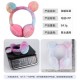 The new 2024 sequined cat ear-shaped ear cups are cute and warm in winter. They are foldable and have a contrasting color plush girl ear cover