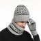 Europe And The United States In Autumn And Winter Men's Warm Wool Hat Knitted Thickened Adult Hat Scarf Gloves Three-piece Set Manufacturers