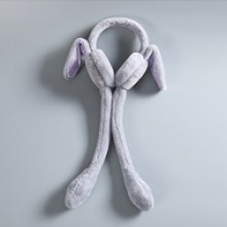The rabbit hat of the same style as Douyin, a moving rabbit ear hat, is a popular and cute children's ear muffs, ear warmers and ear bags