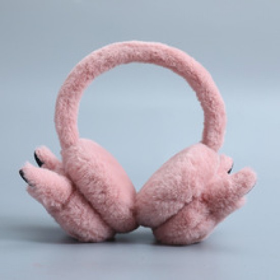 Wholesale of winter Korean-style pickup truck cartoon decals for women, rabbit hair ear cups for students, thickened and warm headwear ear tips Wholesale of winter Korean-style pickup truck cartoon decals for women, rabbit hair ear cups for students, thickened and warm headwear ear tips