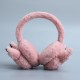 Wholesale of winter Korean-style pickup truck cartoon decals for women, rabbit hair ear cups for students, thickened and warm headwear ear tips Wholesale of winter Korean-style pickup truck cartoon decals for women, rabbit hair ear cups for students, thickened and warm headwear ear tips