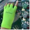 Sun-protective mesh ice thread half-finger gloves for outdoor cycling, breathable silicone barbell bicycle sun-protective gloves for both men and women in summer