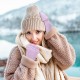 European And American Winter Men's And Women's Half Finger Flip Knitted Thickened Warm Wool Knitted Students' Writing Gloves