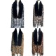 New leopard print scarf, classic fringed shawl for women, versatile for autumn and winter, warm scarf manufacturer wholesale