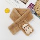 2021 Korean version autumn and winter plush children's scarf, cartoon plush scarf, warm neck for boys and girls, imitation rabbit fur