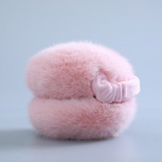 Big fluffy ball ear cups, warm female ear covers, thickened ear bags for winter, warm ear covers, student ear protection, cute and fluffy