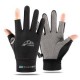 Two-finger fishing gloves, summer sun protection, flip cover, leaky finger, anti-slip and breathable cycling and driving gloves for men, women and couples