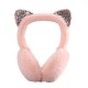 Winter cat-ear earmuffs for warm girls, Korean version of cute children's ear covers for kids and girls in winter