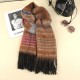New high-end checkered scarf for women in the autumn and winter of 2024, a versatile shawl for Korean students, and a color-matched warm scarf