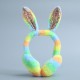 The new winter plush colorful unicorn ear cups with velvet windproof and ear protection earbags are foldable