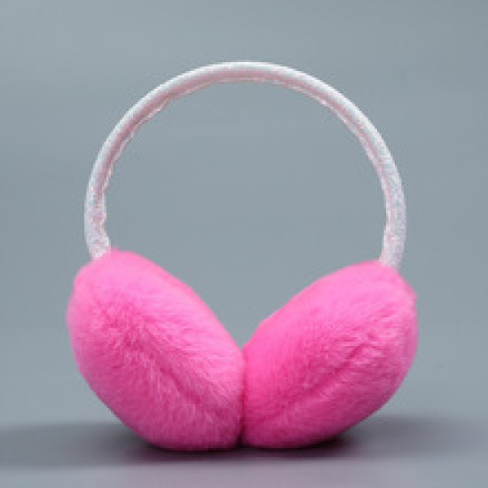Foldable ear cups for both men and women to keep warm, windproof and frost-proof in winter. The whole detachable memory hair band and simple plush ear bags