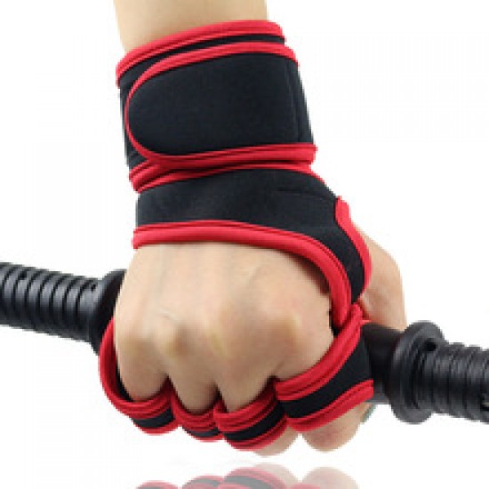 Fitness gloves, outdoor exercise half-finger gloves, dumbbells, men's sports equipment, long wrist guards, women's deadlift guards, barbell gloves