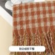 Winter's new thousand-bird checkered ins faux cashmere scarf for women, Korean version versatile student shawl, dual-purpose warm scarf for men