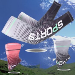 Sun protection arm sleeves, ice sleeves, summer men's large-sized fishing and cycling ice silk arm sleeves, UV sun protection arm sleeves wholesale