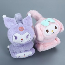 New warm cartoon ear muffs for men and women, plush ear bags, anti-freezing ear muffs and scarf set