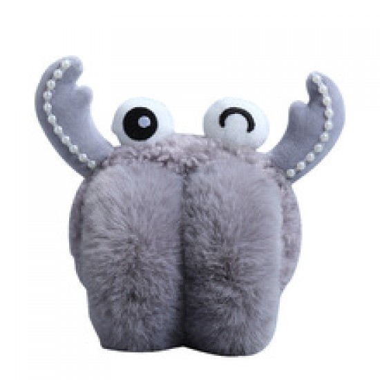 Foldable and stretchable ear tips for warmth, cute for female students. Fluffy ear cups for winter, ear caps for men, and ear protection for women, keeping the ears warm