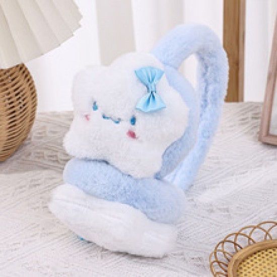 Wholesale of cute baby earmuffs for girls in autumn and winter 2024, cold-proof earmuffs for kids with fleece and thickened layers