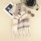 Wholesale of the 2024 winter new dopamine pink fashionable and versatile scarf, thickened warm shawl and high-end style scarf Wholesale of the 2024 winter new dopamine pink fashionable and versatile scarf, thickened warm shawl and high-end style scarf