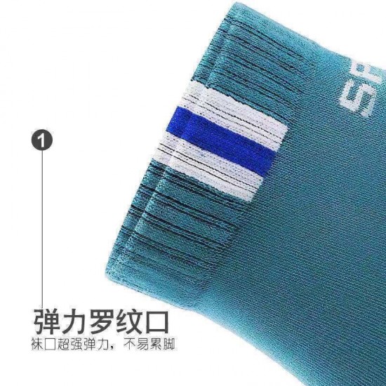 2024 Cross-border autumn and winter new men's sports cotton socks thickened, sweat-absorbing and breathable, all-season mid-top socks manufacturer wholesale
