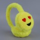 Cute smiling face ear cups, plush children's warm ear tips, telescopic ear cups, cartoon children's ear protection Cute smiling face ear cups, plush children's warm ear tips, telescopic ear cups, cartoon children's ear protection
