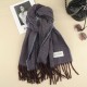 Korean-style overcoat, scarf, winter versatile, internet-famous bestseller, thickened knitted student versatile shawl, warm couple's scarf