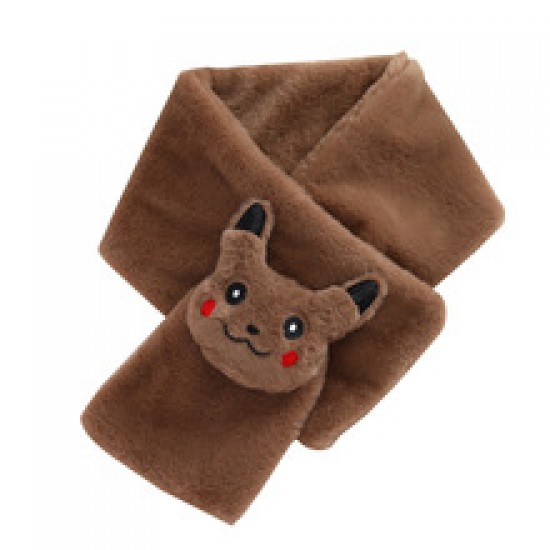 Cartoon scarf, warm scarf for adults and children, thick and warm for kids, plush scarf for girls and boys