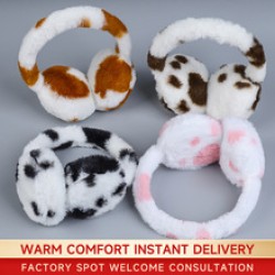 Winter anti-freezing and cold-proof ear bags, high appearance level, cute plush, foldable, winter ear protection, thickened women's warm ear cups