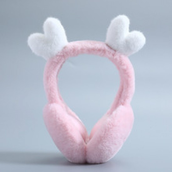 Ladies' plush cartoon ear warmers, student fleece winter ear warmers and ear bags, autumn and winter ladies' warm ear warmers and ear covers