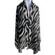 New leopard print scarf for women, classic imitation cashmere tassel shawl, European and American versatile warm scarf factory direct sales and wholesale