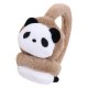 Cute panda ear cups for children to keep warm in winter with adjustable fleece, thickened imitation rabbit hair, girls' ear protection and warm cover ear tips