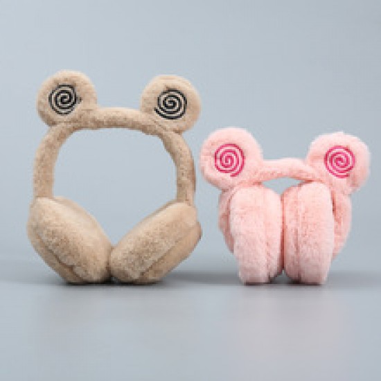 Winter new warm ear tips for women, cute ear bags for winter, plush ear covers, cycling ear warmth protection, cold-proof folding ear cups