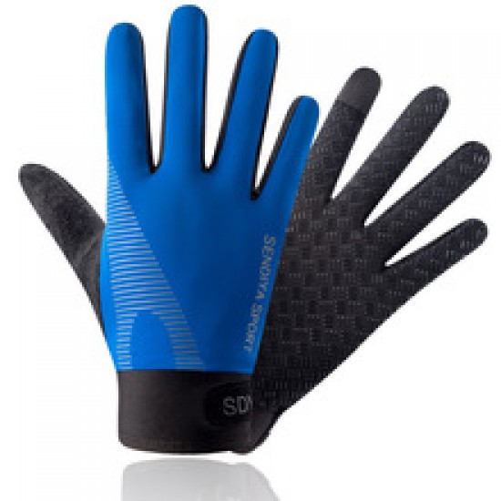 Summer sun protection gloves, cycling men and women, ice silk breathable thin, outdoor sports, fishing, anti-slip touch screen manufacturer wholesale