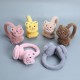 Foldable ear cups for both men and women to keep warm, windproof and frost-proof in winter. The whole detachable memory hair band and simple plush ear bags