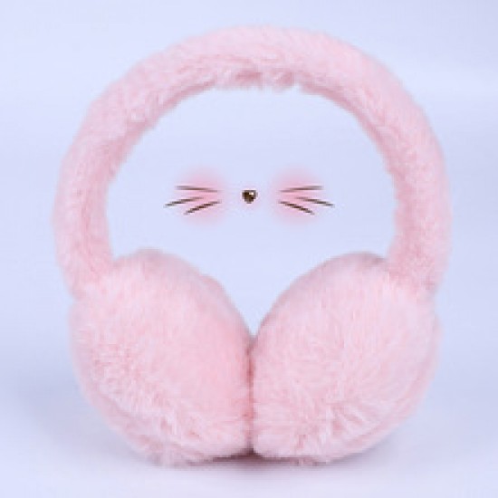 New winter warm imitation rabbit fur ear cups, foldable men's and women's ear protectors, anti-freezing and cold-proof, versatile student ear bag caps