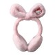 Winter warm telescopic bow plush ear cups, cute girl ear covers, student rabbit ears, ear warm Korean version ear tips