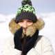 European And American Winter Men's And Women's Half Finger Flip Knitted Thickened Warm Wool Knitted Students' Writing Gloves