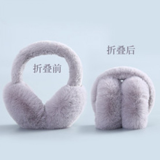 Factory wholesale foldable women's winter warm ear cups, imitation mink fur men's ear covers, cold-proof ear warm ear protectors, and consignment