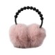 New oversized ear warm ear cups, double-sided wool ear tips for export, imitation rabbit fur plush ear covers, pearl ear protection