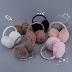 Winter creative thickened hamburger ear cups, student Korean version warm ear bags, cold-proof and frost-proof plush ear protectors, ear cups