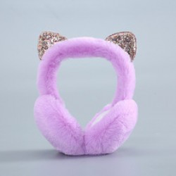 Winter cat-ear earmuffs for warm girls, Korean version of cute children's ear covers for kids and girls in winter