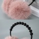 New oversized ear warm ear cups, double-sided wool ear tips for export, imitation rabbit fur plush ear covers, pearl ear protection