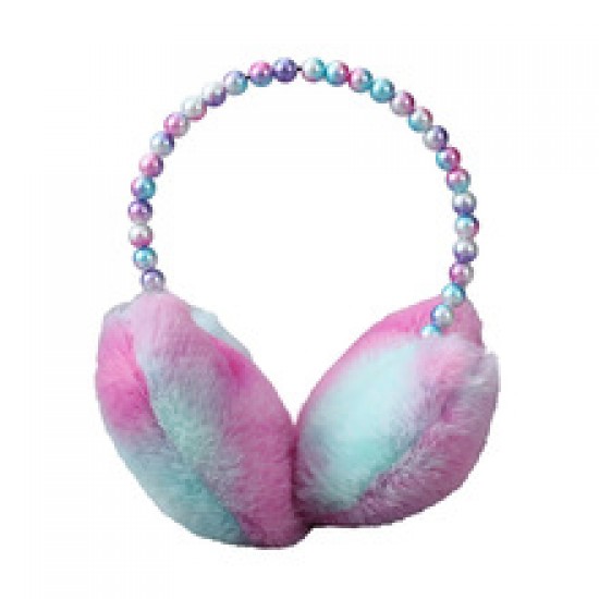 Autumn and winter colorful rendered ear cups, personalized and trendy, heart-shaped ear protection, flexed and thickened, comfortable plush ear tips wholesale